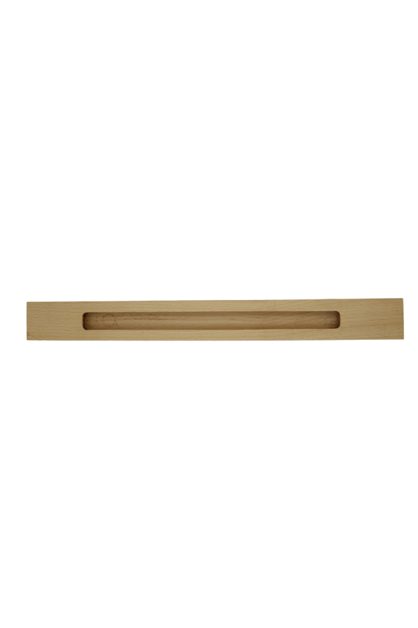 RM57 - Wide Rectangle to Rectangle Concealed Wooden Handle